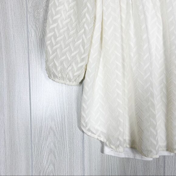 Anthropologie | One September | Attylie Texture Tunic Blouse Size Small - Picture 5 of 7